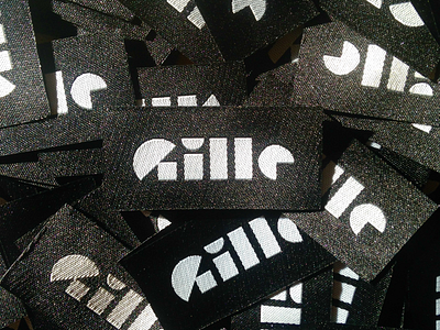 Hem labels brand gille hat hem label logo soft goods