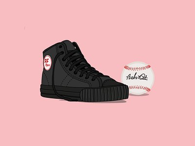 PF Flyers - Illustration 90s babe ruth baseall classic illustration minimal movie sandlot shoe sneakerhead sneakers