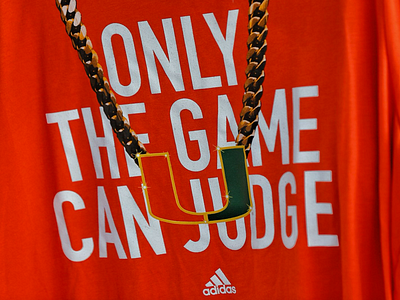 The U adidas football hurricanes miami the u