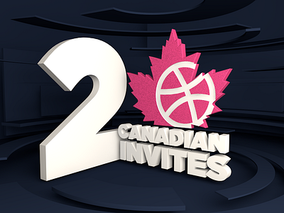 2 dribbble invites 2 canada canadian dribbble invitation invite invites