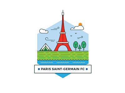 Paris cities design europe flat illustration simple vector