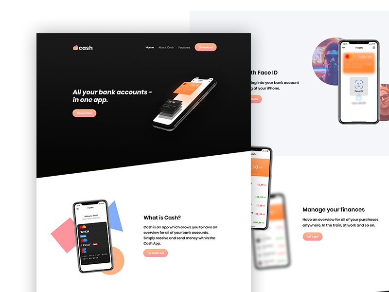 Example of Cash Landing Page