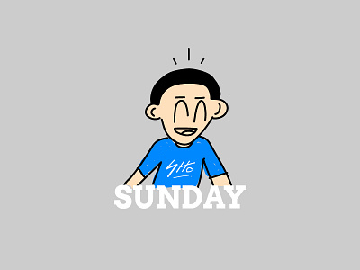 Funday character graphic design illustration logo sunday typography