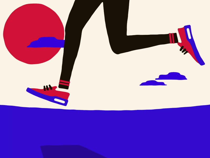 Desert rush animation cactus desert design graphics motion run swoosh vector