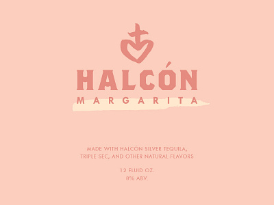 Halcón Tequila Margarita label close-up label margarita packaging tequila