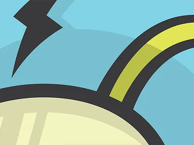 Personal Project (Snapshot) blue bolt colorful design follow me fun green illustration lightning logo project snapshot