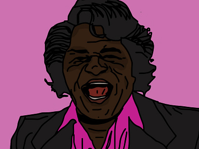 The Godfather (I look good. I smell good. I make love GOOD!) brown drawing illustration james brown music singer soul the godfather