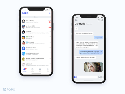 POPO New Style app ios ui ux