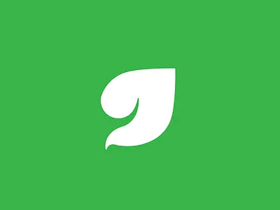 Leaf abstract green icon illustration leaf logo mark nature plant symbol vector