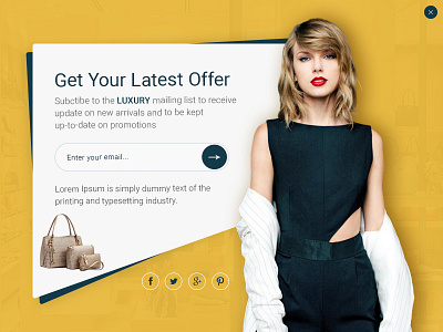 Fashion Pop up daily ui fashion offers pop up shopping ux design visual design