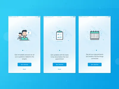 Medical Onboarding medical mobile onboarding ui