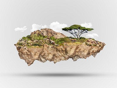 Floating Island - Part 3 antilope island photoshop retouching