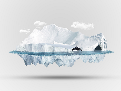 Floating Island - Part 2 island photoshop retouching whale