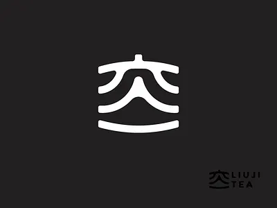 Liuji LOGO black brand logo tea type