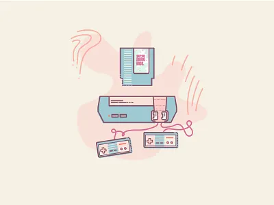 ILLUSTRATION | 90s Kid Essentials 90s icon illustration line mario bros minimal nes nintendo