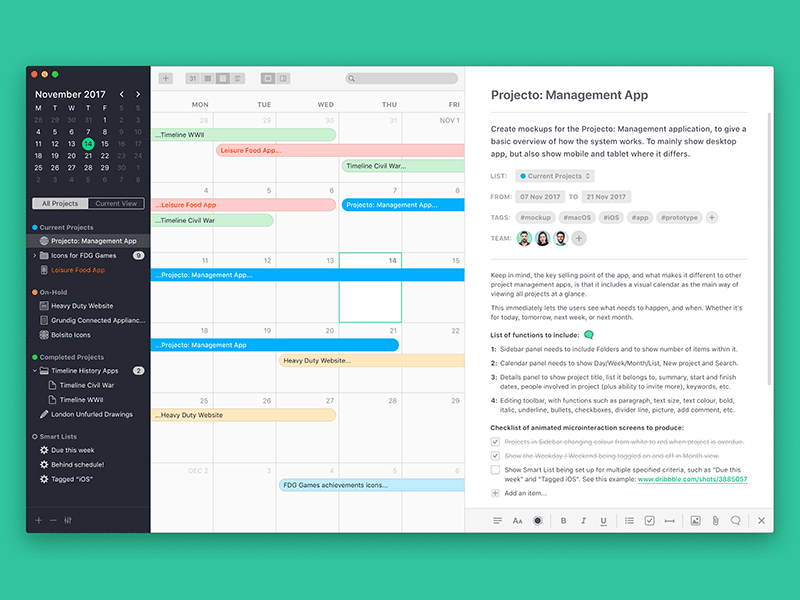 Projecto app mac ui