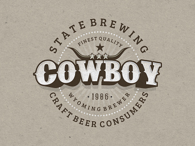 Cowboy Craft Beer beer brewery cow cowboy craft label west wild
