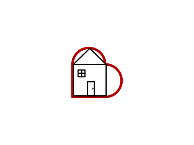 home is where the heart is drawing icon illustration line drawing minimal