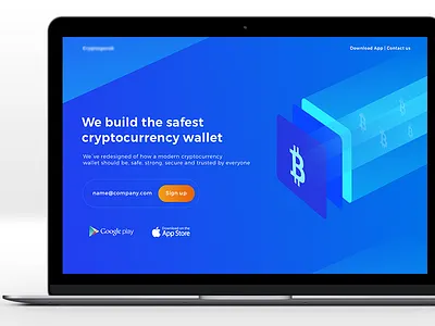 Cryptocurrency wallet android app cryptocurrency ios landingpage web website