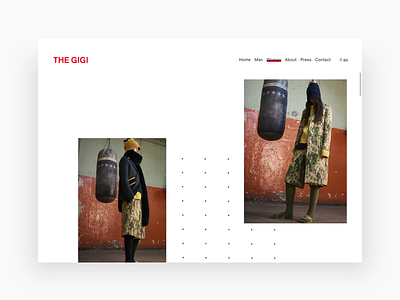 The Gigi animation clean dailyui design digital flat gif minimal ui ux web design white