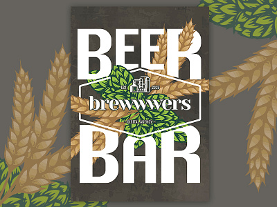 beer bar poster bar beer boogaert design illustrator mathijs mathijs boogaert poster tyse