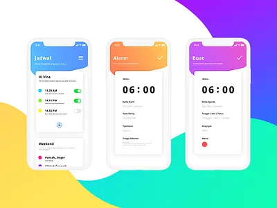 Reminder Apps clean colorskyle hivina ios11 oniondesign onionteam