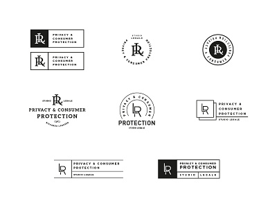 LR Logo black logo minimal retro white