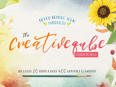 The Creativeqube Design Bundle bundle font bundle fonts graphic design bundle