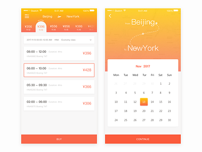 Flight app travel