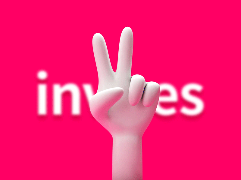 2 Dribbble Invites dribbble finger hand invites