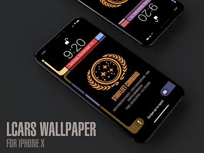 Star Trek LCARS Wallpaper for iPhone X gedblog ios iphone x lcars star trek wallpaper