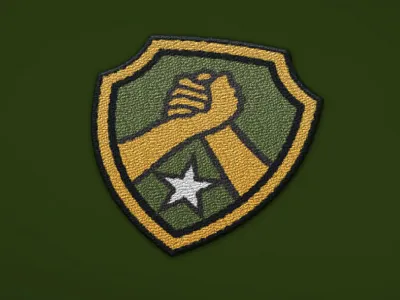 BIAP badge logo memorial military patch unused veteran