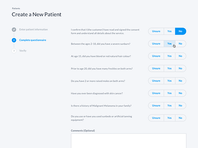 UI Design Snapshot dashboard form software design toggle ui design