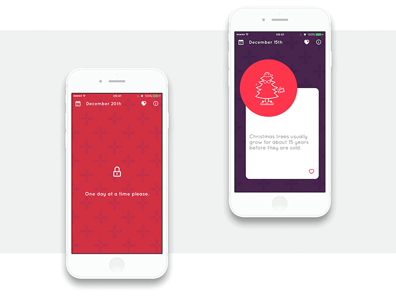 Animation Advent Calendar animation app calendar cards christmas event gif mobile ui xmas