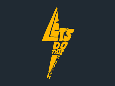 Lightning Bolt Hand Lettering digital hand drawing hand lettering illustration lettering lightning bolt type typography