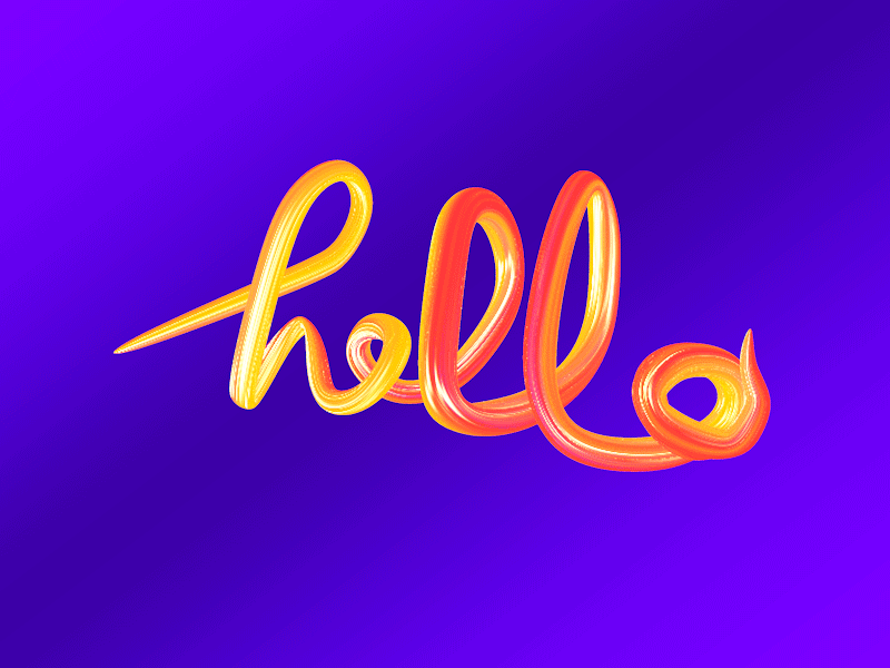 A fancy way to say hello 3d c4d c4d training maxon motion design