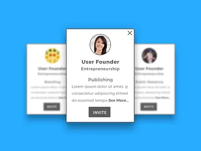 Cards - app cards founder mobile phone user ux