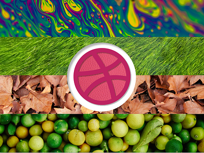 First Dribbble Part III colors. design first dribbble grass leaves lemon paint photography