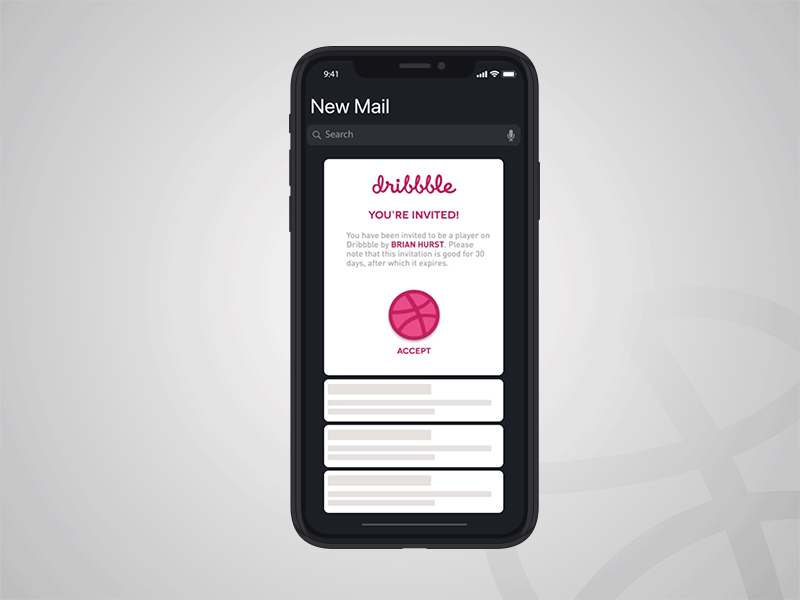 Hi Dribbble! animated gif debut flat hello dribbble invitation loop thank you ui