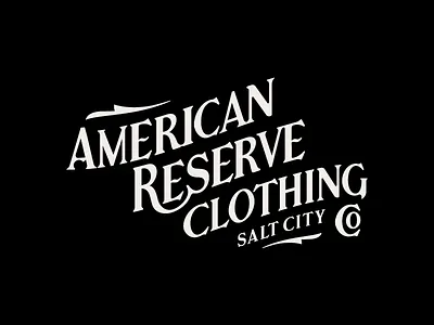 American Reserve Clothing Co. branding clothing identity illustration lettering logo logotype type