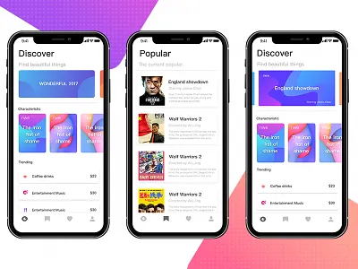 Iphone X app iphone ui x 渐变 色彩