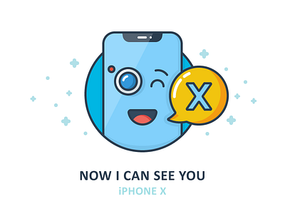 iPhone X camera illustration iphone iphonex line outline phone x