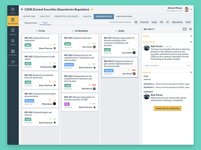 Task Management and Details sidebar admin board cards dashboard filters kanban label sidebar tasks todo