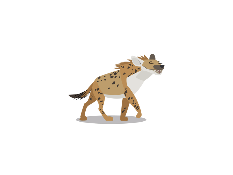 Hyena character character design concept concept art game game design hyena illustration kids puzzles ui