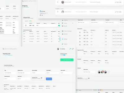 Admin - Dashboard admin clients dashboard desk help invoice management packing report settings shipping webdesign
