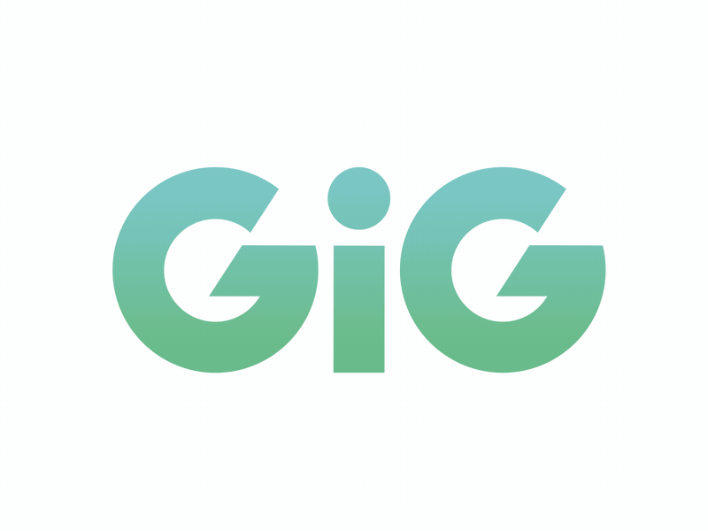 GiG Logo Animation after effects animated animated logo animation brand branding easing logo logo animation motion motion graphics vector