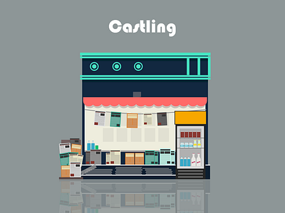 Newspaper Store newspaper shop vector illustration