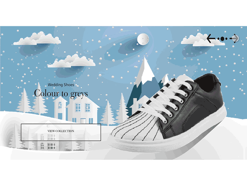 Carousel for Shoe animation carousel parallax ui ux