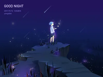 Good Night boy good illustration night