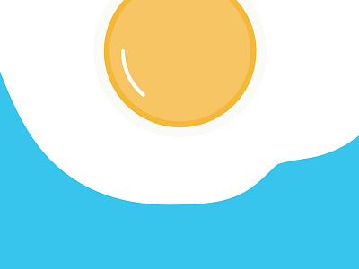 Fried Egg Study egg fried egg illustration illustrator vector